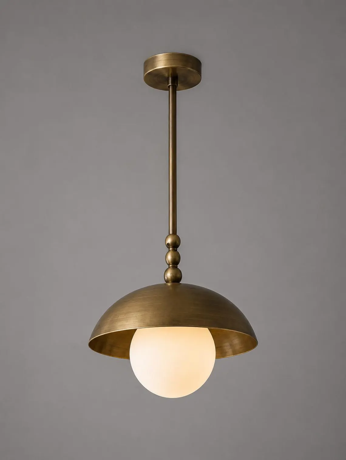 Handmade solid brass dome pendant light (ALK-039) - image 1